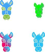 Donkey Icon Design vector