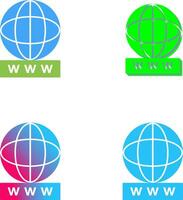 Unique World Wide Web Icon Design vector