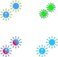 Unique Virus Icon Design vector