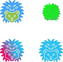 Hedgehog Icon Design vector