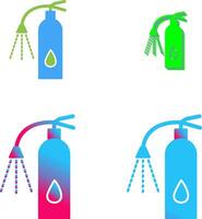 Unique Using Extinguisher Icon Design vector