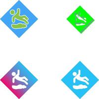 Danger of Slipping Icon Design vector