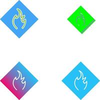 Danger of Flame Icon Design vector