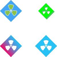 Radiation Icon Design vector