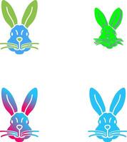 diseño de icono de conejo vector