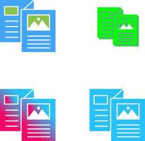 Brochure Icon Design vector