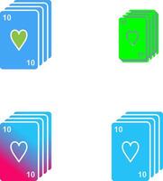 Deck of Cards Icon Design vector