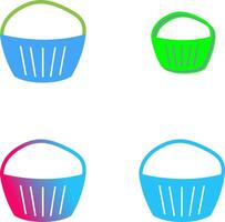 Chocolate Muffin Icon Design vector