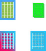 Table of Rates Icon Design vector
