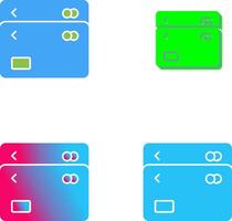 Unique Multiple Cards Icon Design vector