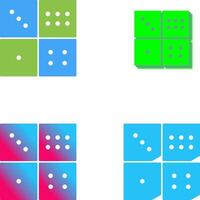 Domino Game Icon Design vector