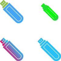 Unique USB Drive Icon Design vector