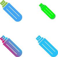 Unique USB Drive Icon Design vector