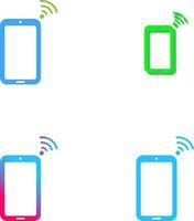 Unique Connected Device Icon Design vector