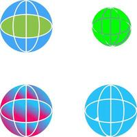 Unique Globe Icon Design vector