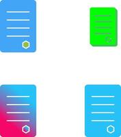 Unique Reports Icon Design vector