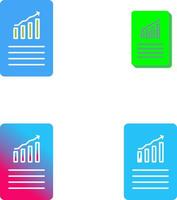 Unique Data Files Icon Design vector