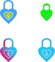 Unique Lock Icon Design vector