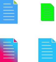 Unique Document Icon Design vector