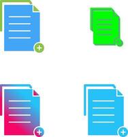 Unique Two files Icon Design vector