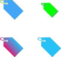Unique Tag Icon Design vector