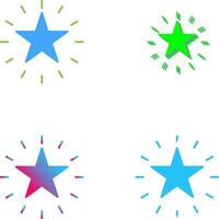 Unique Star Icon Design vector