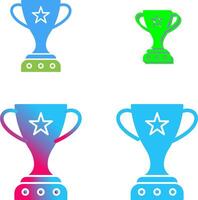 Unique Winner Icon Design vector