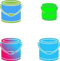 pintar Cubeta icono diseño vector