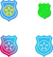 Police shield Icon Design vector