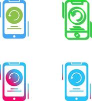 Restart Icon Design vector
