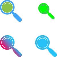 Magnifiying Glass Icon Design vector