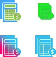 Invoice Icon Design vector