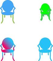 Ancient Chair Icon Design vector