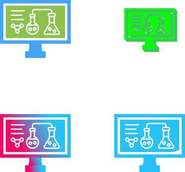 diseño de icono de experimento vector