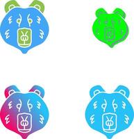 Polar Bear Icon Design vector