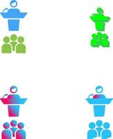 Seminar Icon Design vector