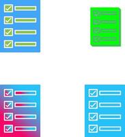 Filling Ballot Paper Icon Design vector