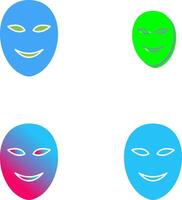 Ancient Face Mask Icon Design vector