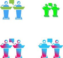 Debate Icon Design vector