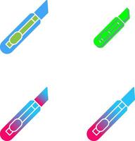 Stationery Knife Icon Design vector