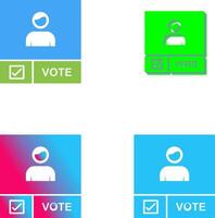 Candidate Banner Icon Design vector