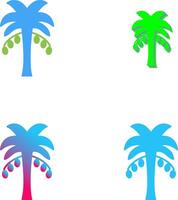 Coconut trees Icon Design vector