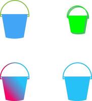 Water Bucket Icon Design vector