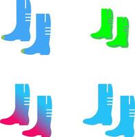 Gardening Boots Icon Design vector