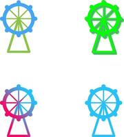 Ferris Wheel Icon Design vector