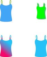 Ladies Vest Icon Design vector