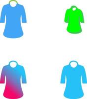 Ladies Shirt Icon Design vector