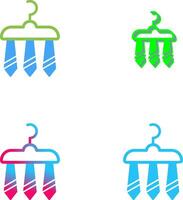 Three Ties Icon Design vector