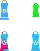 Sunblock Cream Icon Design vector