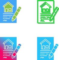 Contract Icon Design vector